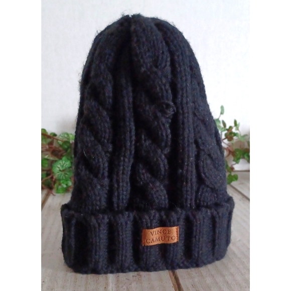 Vince Camuto Kids Lined Cable Knit Cap - Picture 5 of 7